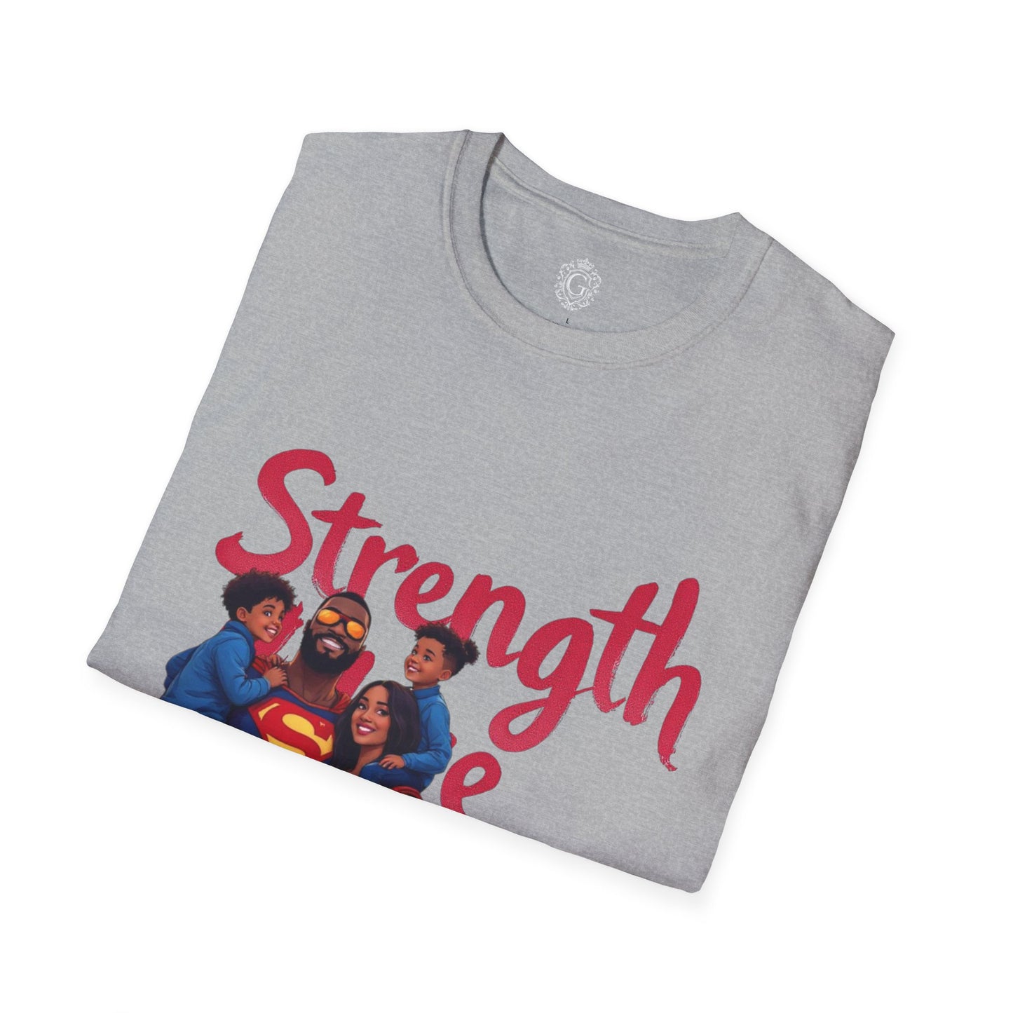 Superhero Family Strength Unisex Softstyle T-Shirt