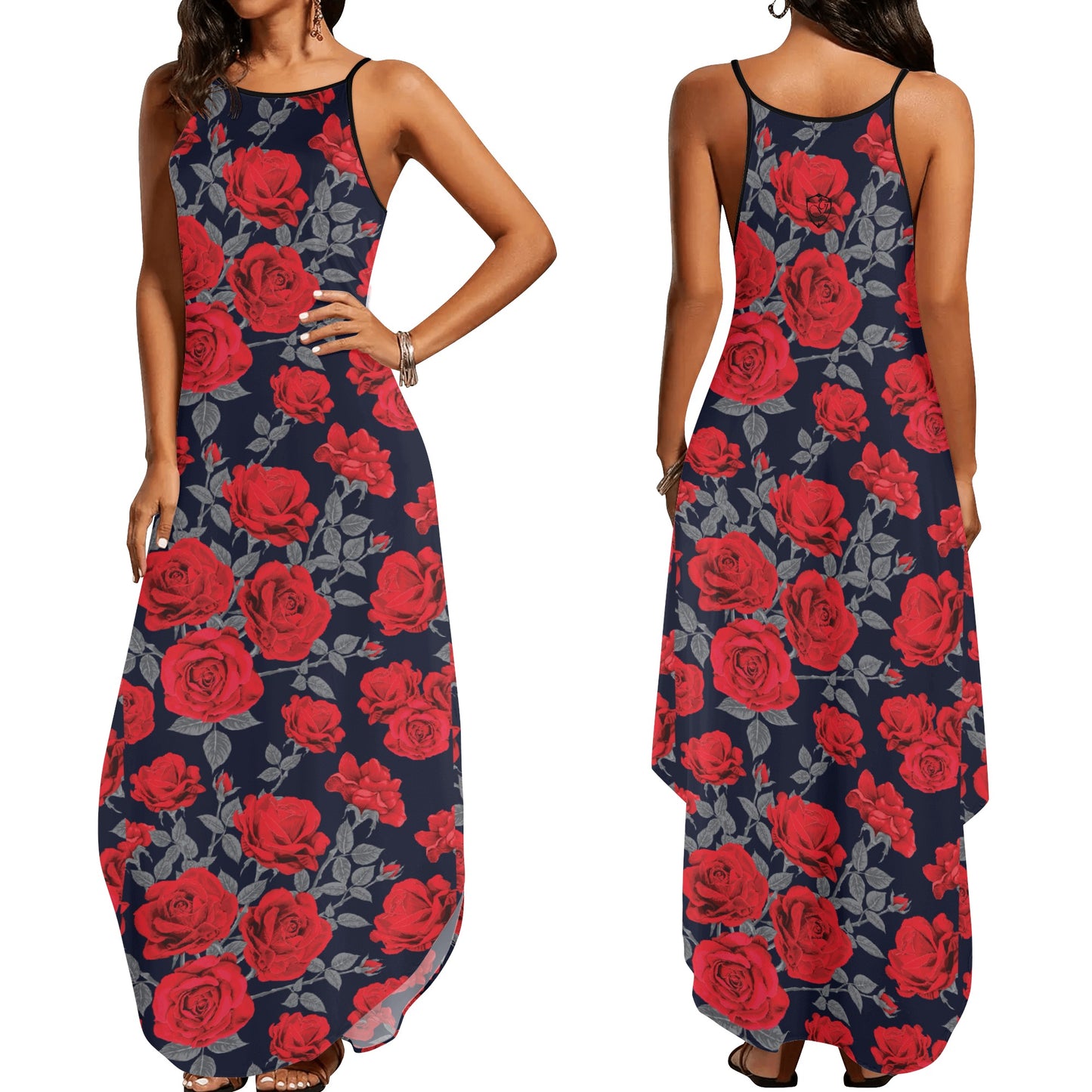 Gorgani Womens Elegant Sleeveless Evening Dress
