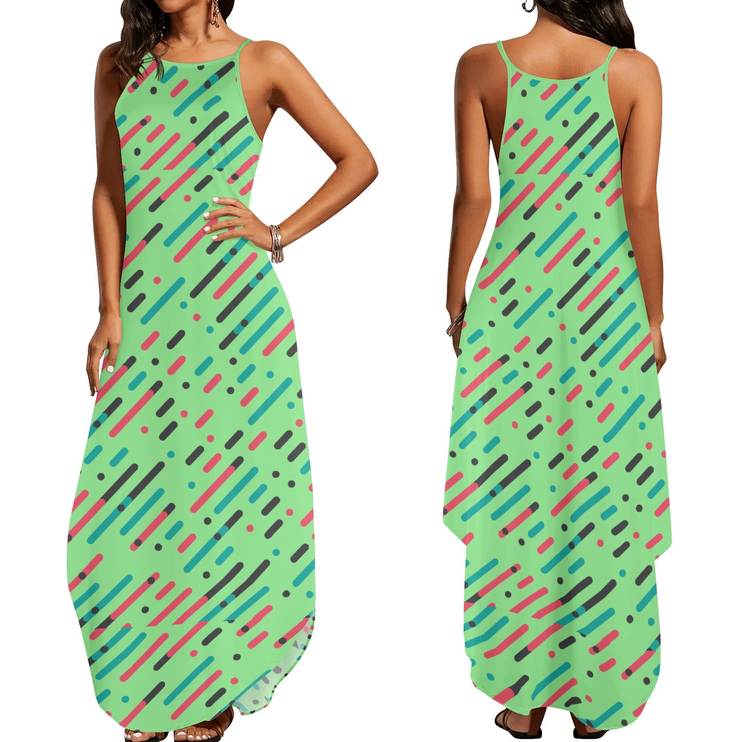 Gorgani Womens Elegant Sleeveless Evening Dress