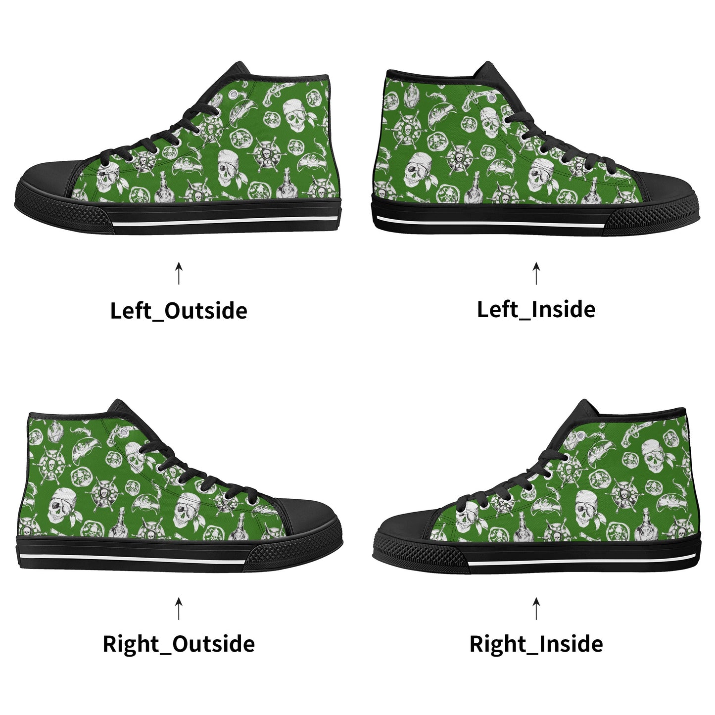 Mens High Top Canvas Shoes