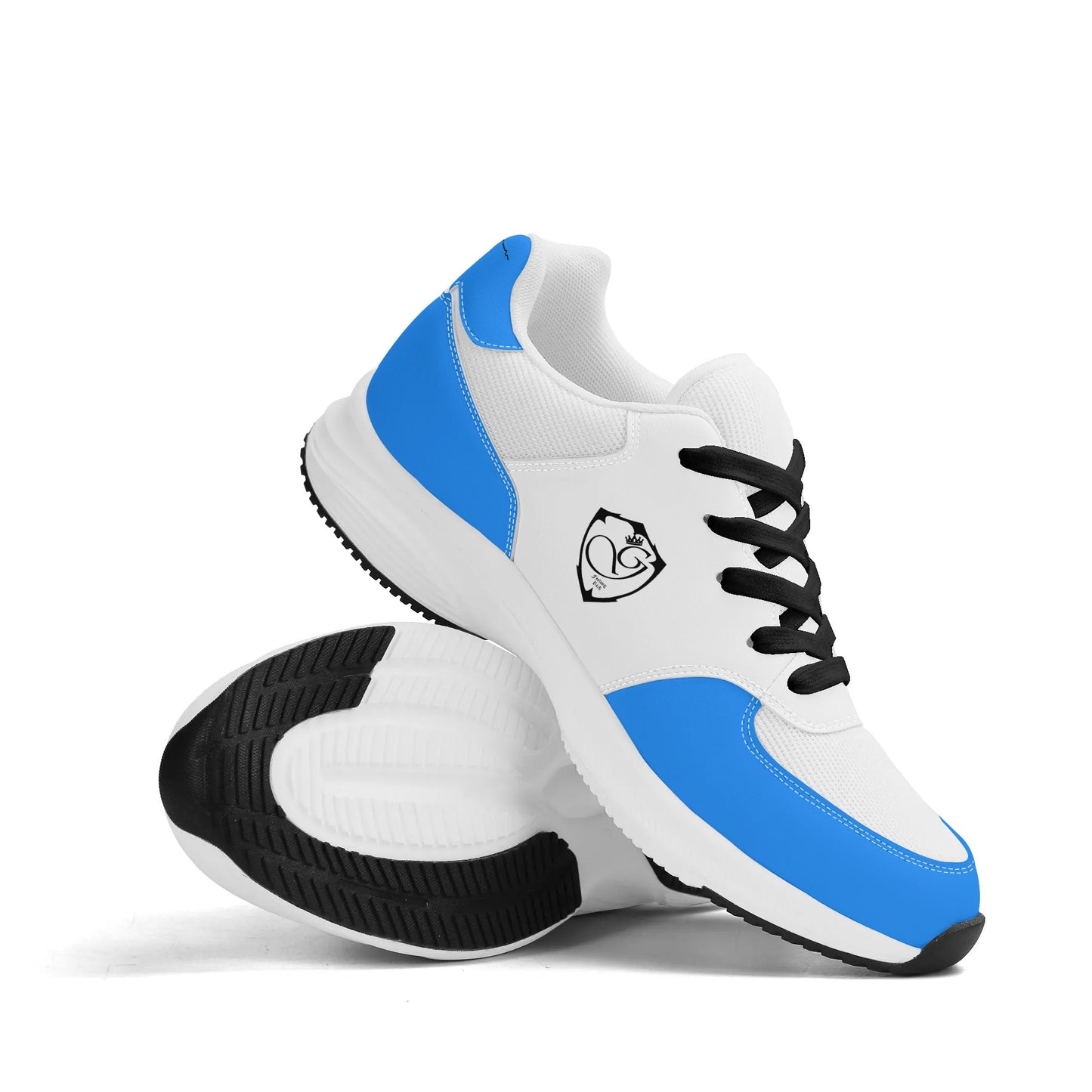 Adult Lightweight Brand Low Top Mesh and PU Platform Athletic Shoes