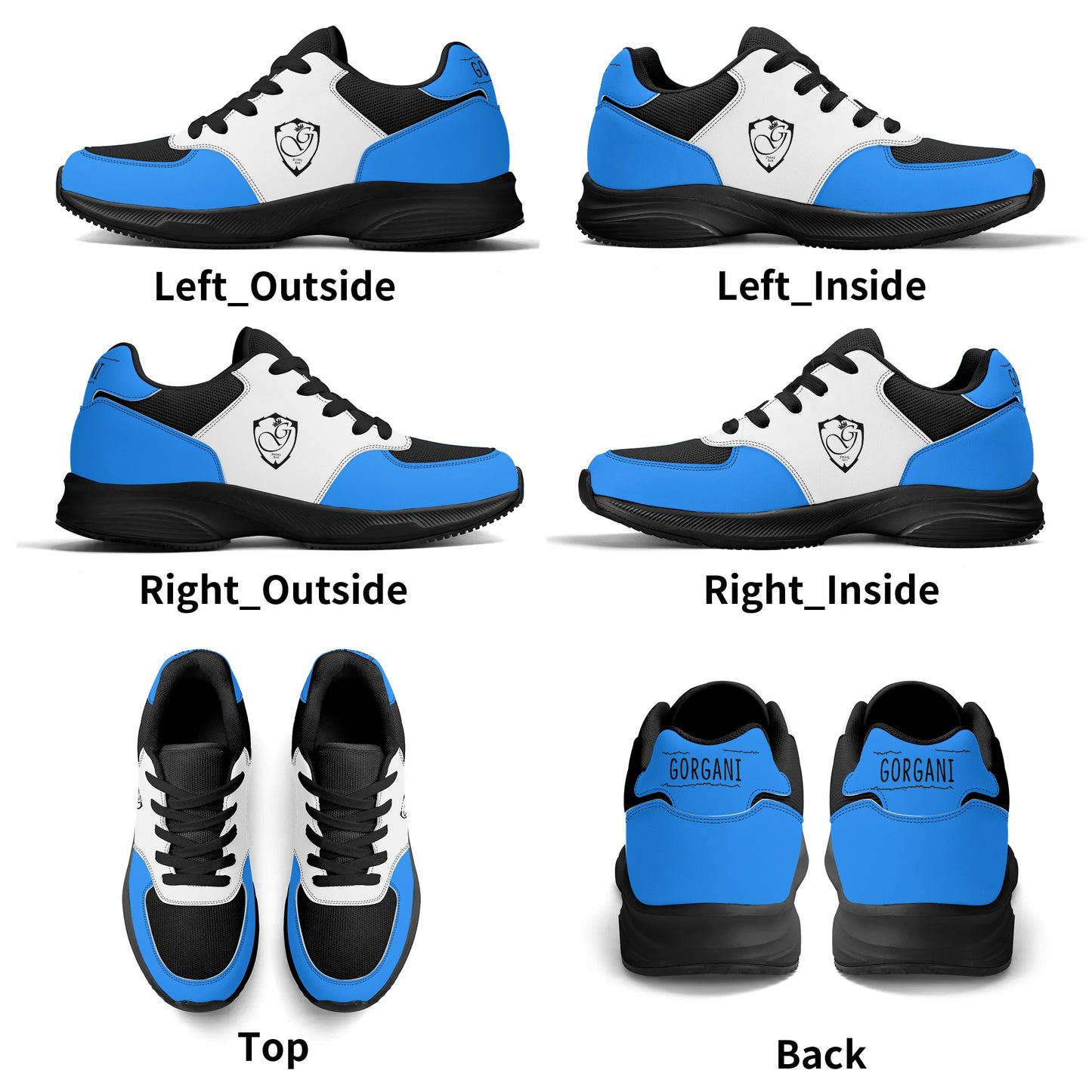 Adult Lightweight Brand Low Top Mesh and PU Platform Athletic Shoes