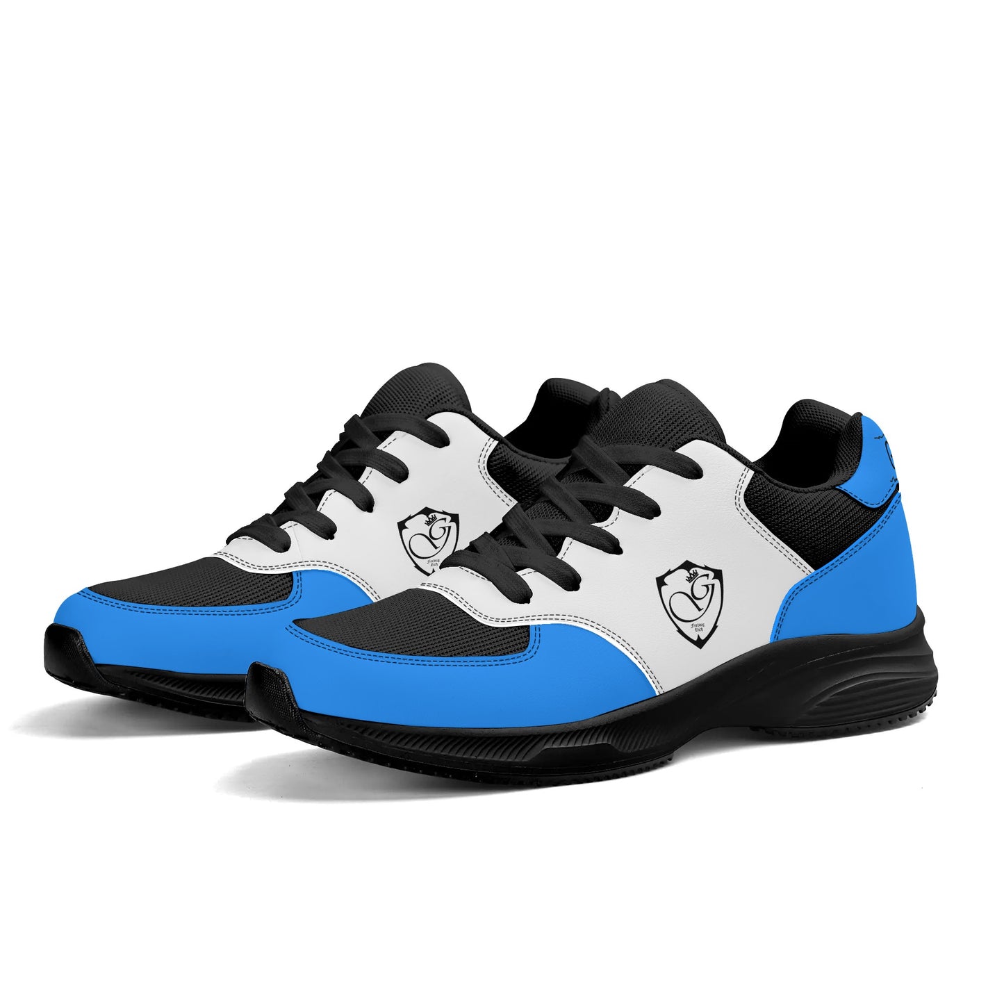 Adult Lightweight Brand Low Top Mesh and PU Platform Athletic Shoes