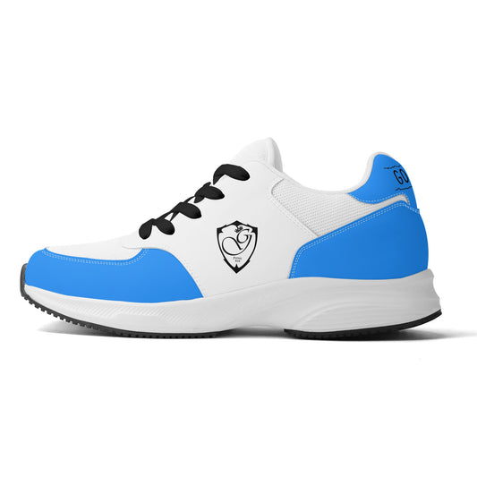 Adult Lightweight Brand Low Top Mesh and PU Platform Athletic Shoes