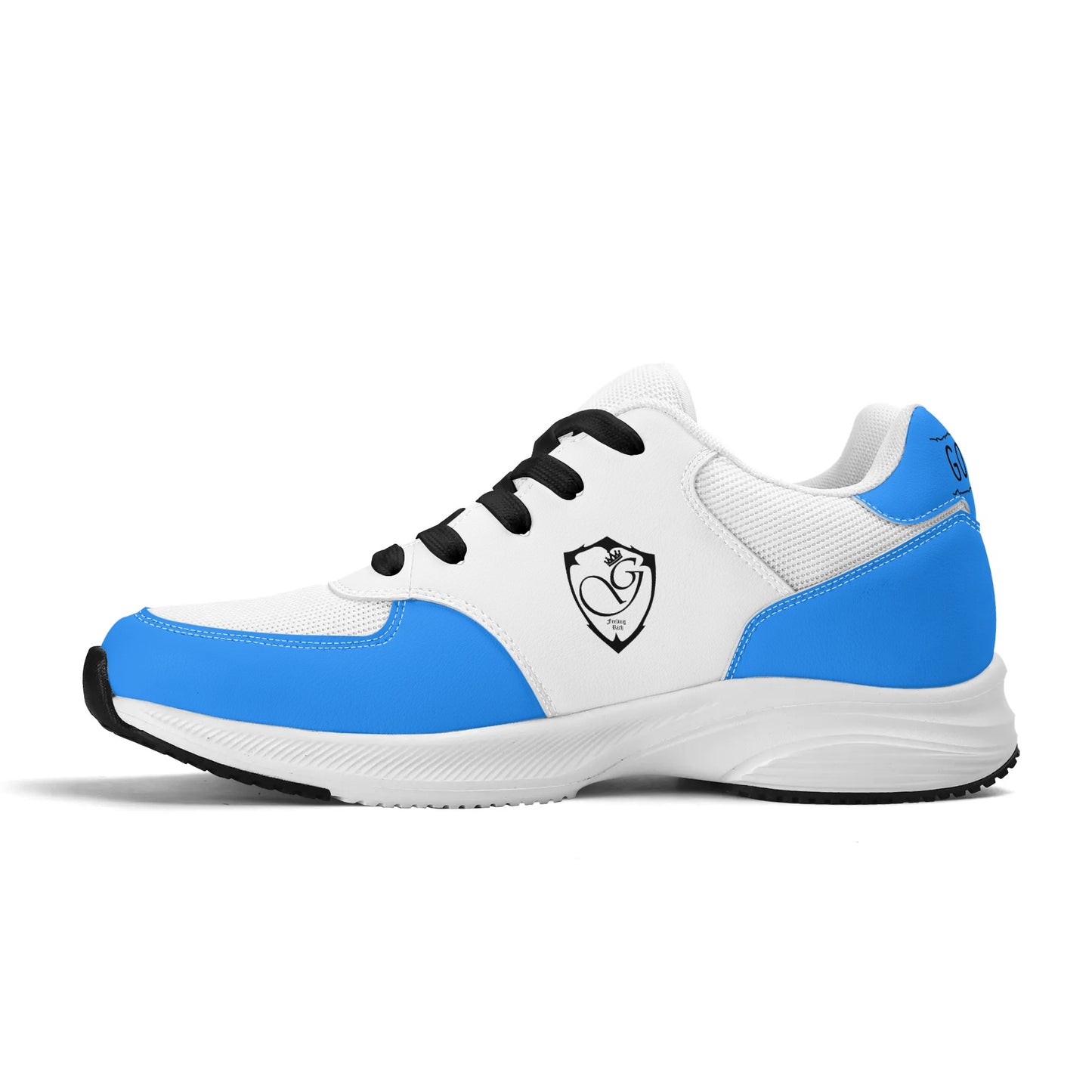 Adult Lightweight Brand Low Top Mesh and PU Platform Athletic Shoes