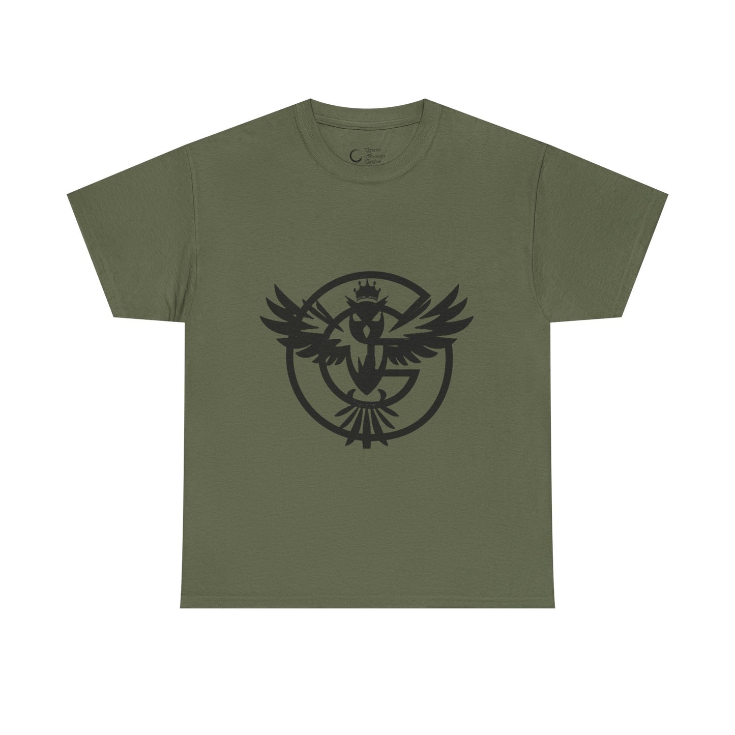 Gorgani Unisex Heavy Cotton Tee - Stylish Bird Graphic Tee for Casual Vibes