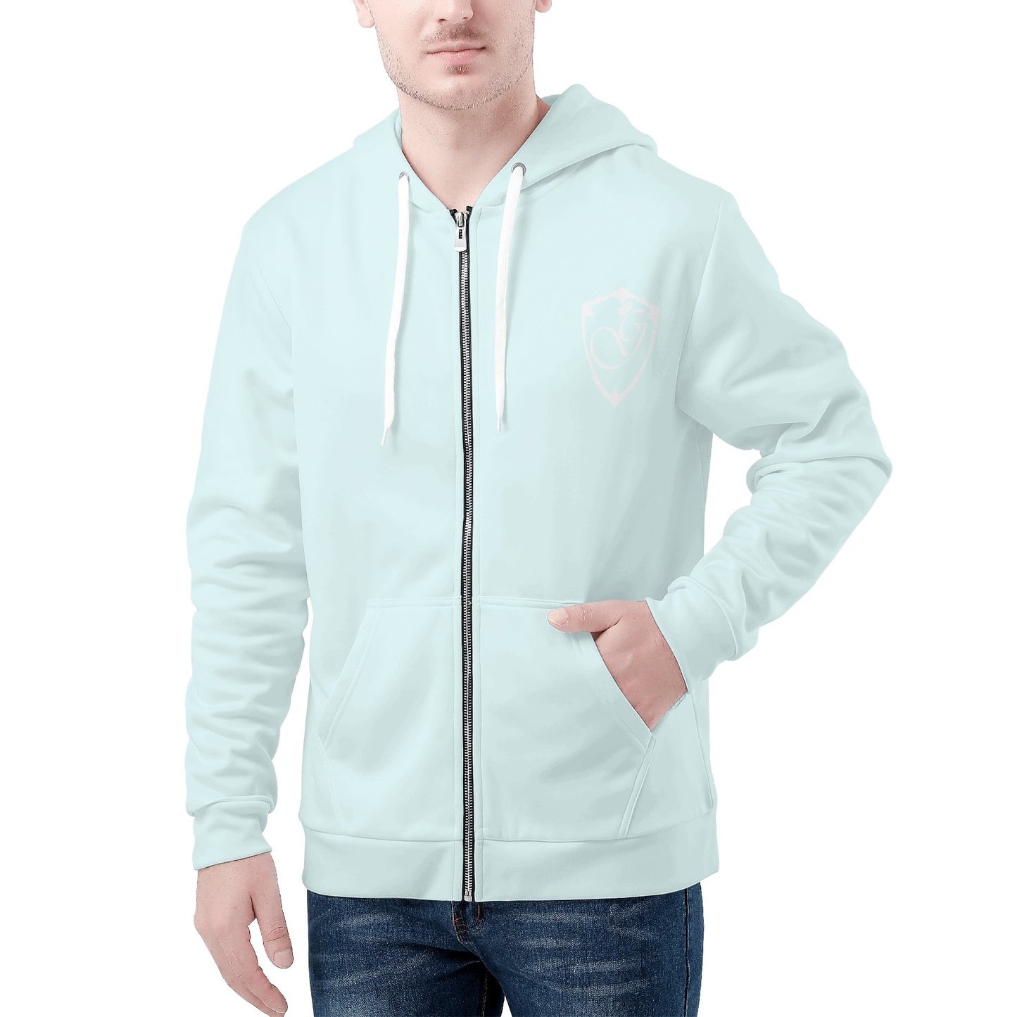 Gorgani skater life Print Classic Zip Up Hoodie Warm Jacket