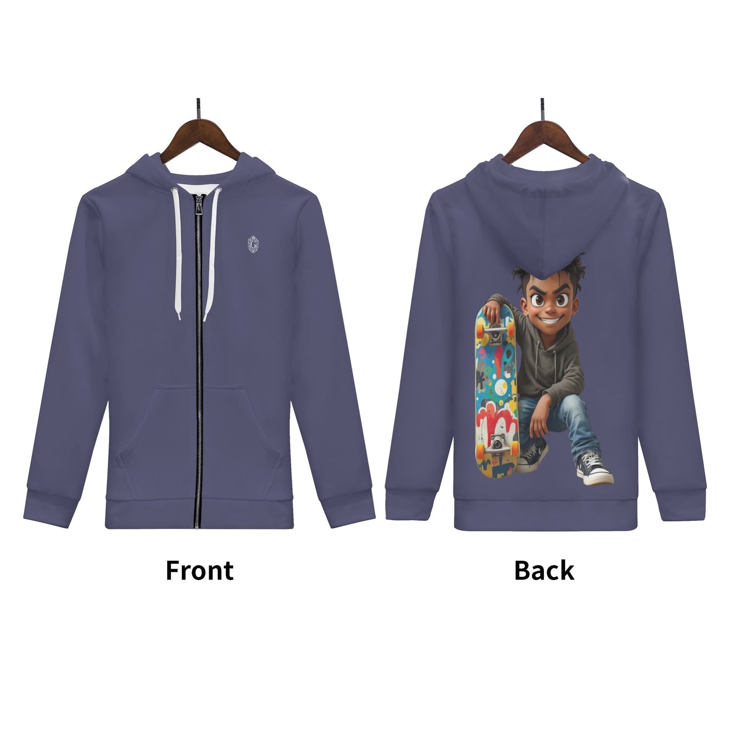 Gorgani skater life Classic Zip Up Hoodie Warm Jacket