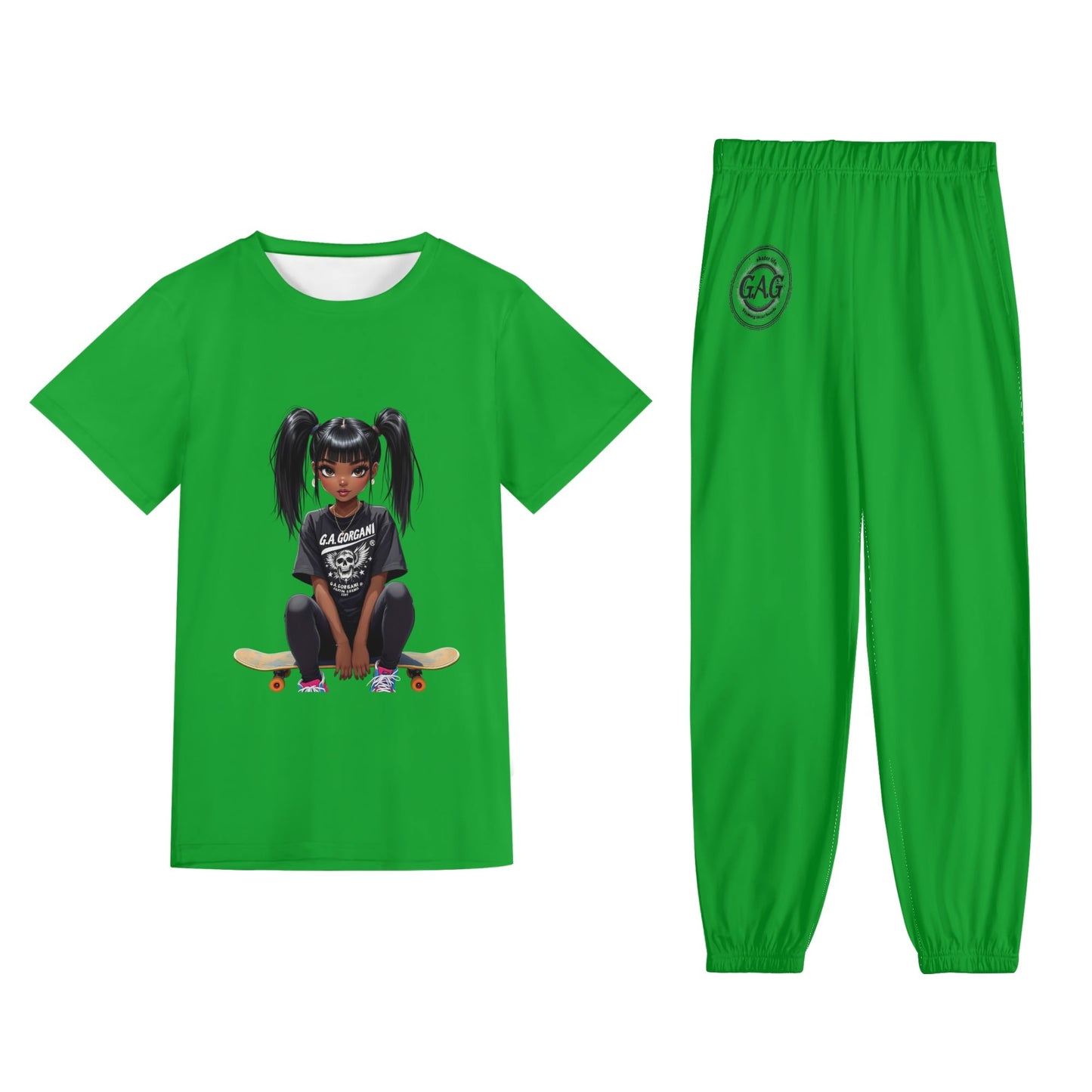 Unisex G.A.G Skaker life Adult Short Sleeve-Blouse Sports Set