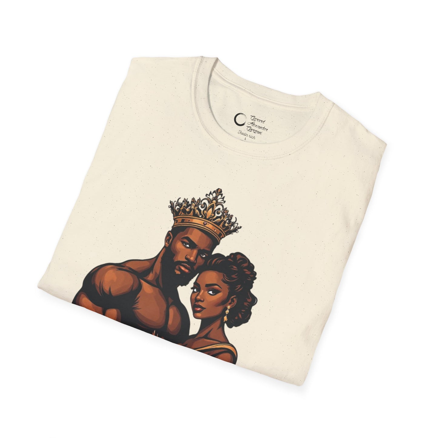Strength Life Love by G.A.Gorgani Unisex Softstyle T-Shirt - Empowering Couple Graphic Tee