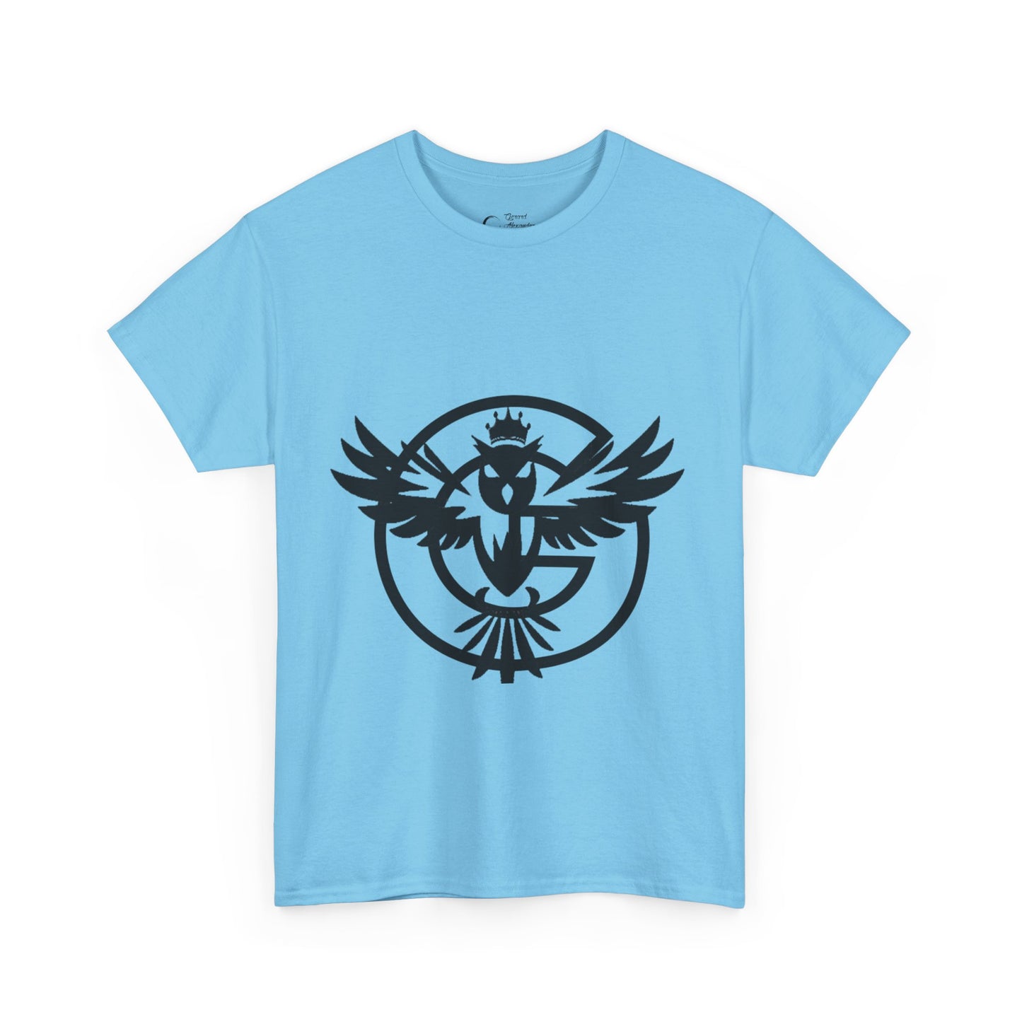 Gorgani Unisex Heavy Cotton Tee - Stylish Bird Graphic Tee for Casual Vibes