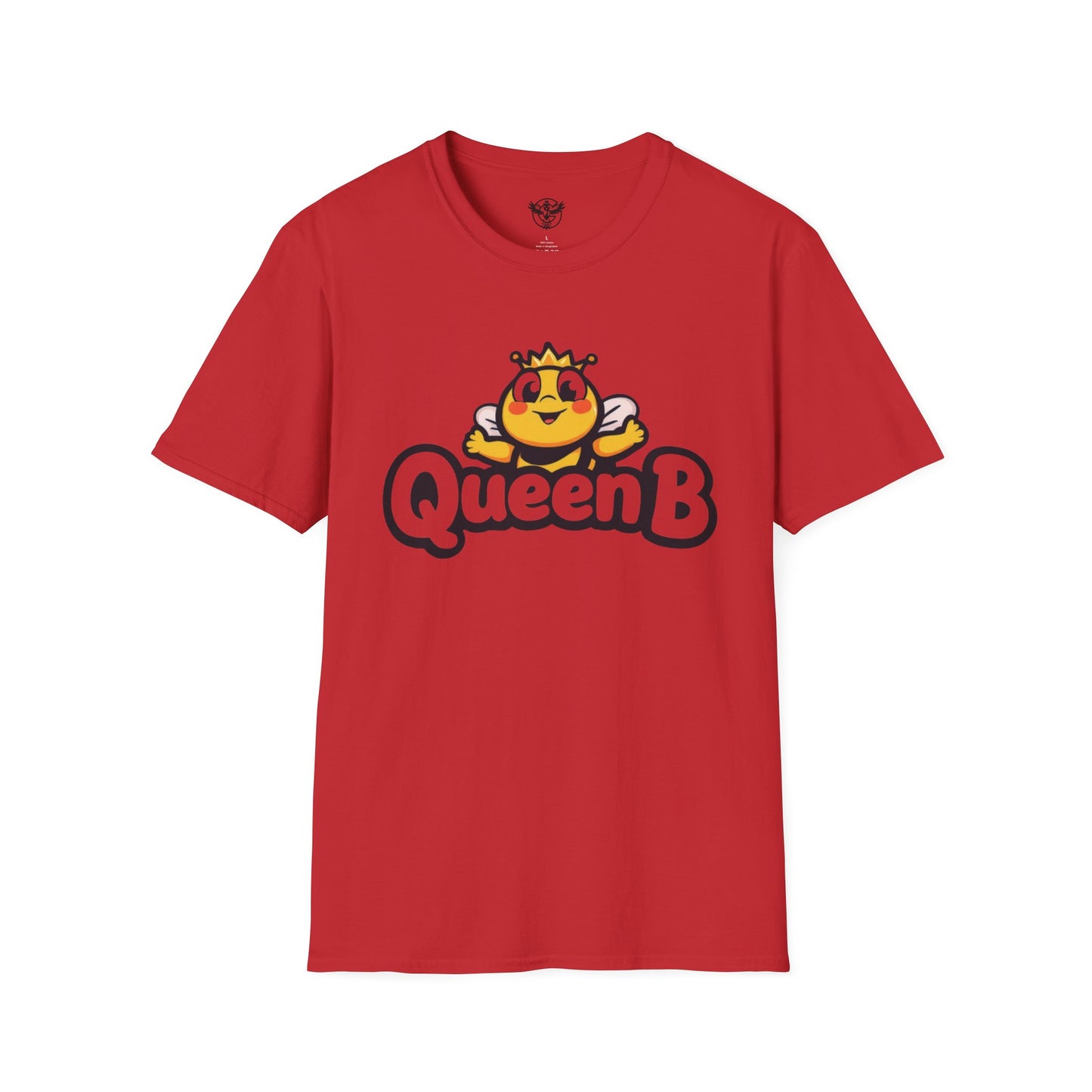 Queen B Unisex Softstyle T-Shirt - Fun and Bright Graphic Tee for Bee Lovers