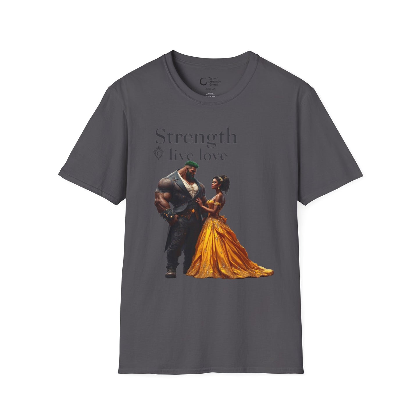 Strength Live Love by G.A.Gorganin Unisex Softstyle T-Shirt - Inspirational Graphic Tee