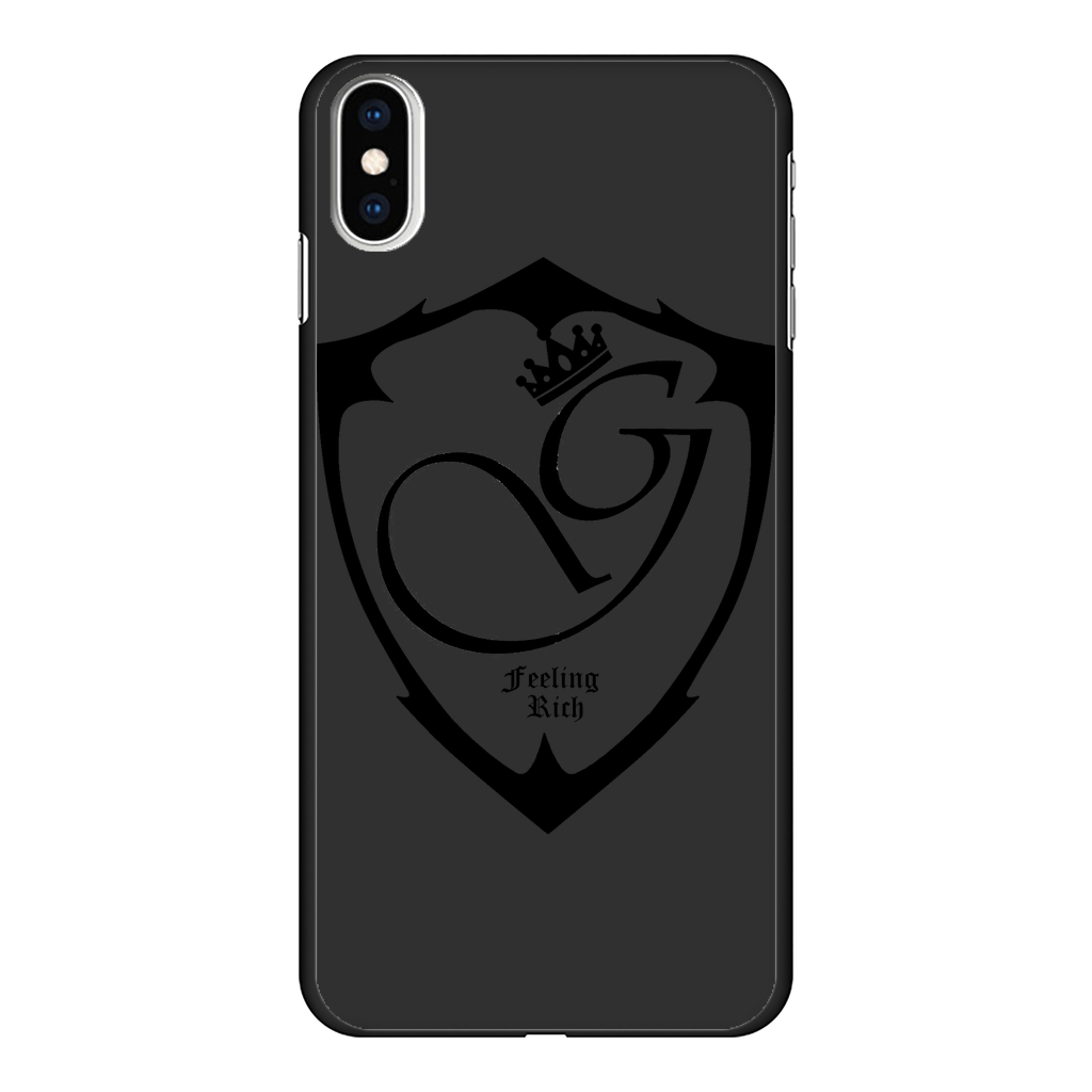 Feeling rich Back Printed Black Hard Phone Case