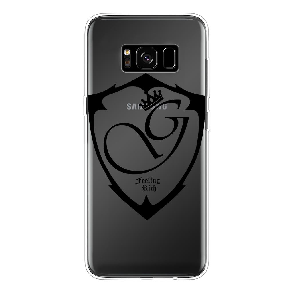 Feeling rich Back Printed Transparent Soft Phone Case