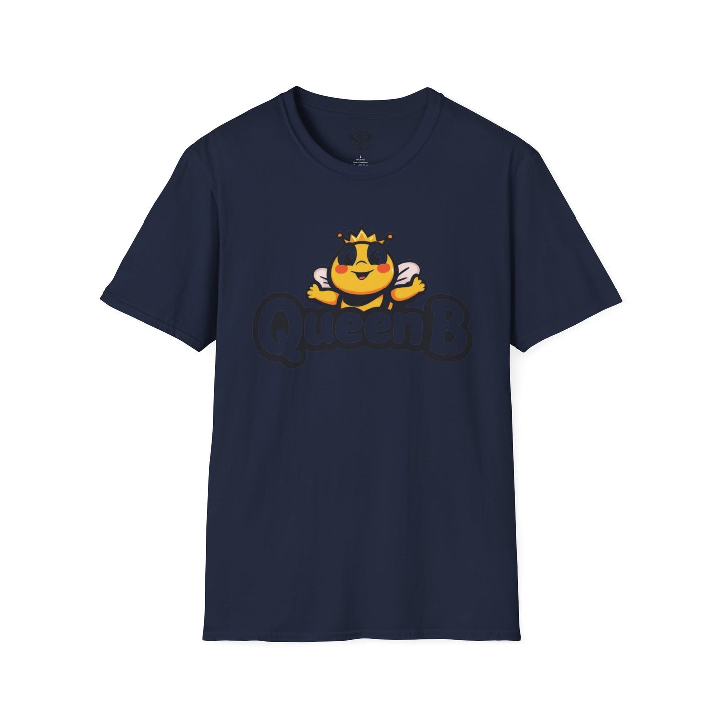Queen B Unisex Softstyle T-Shirt - Fun and Bright Graphic Tee for Bee Lovers