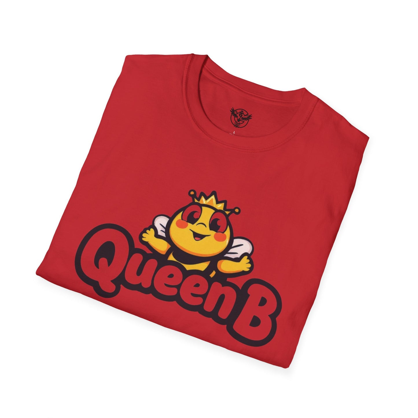 Queen B Unisex Softstyle T-Shirt - Fun and Bright Graphic Tee for Bee Lovers