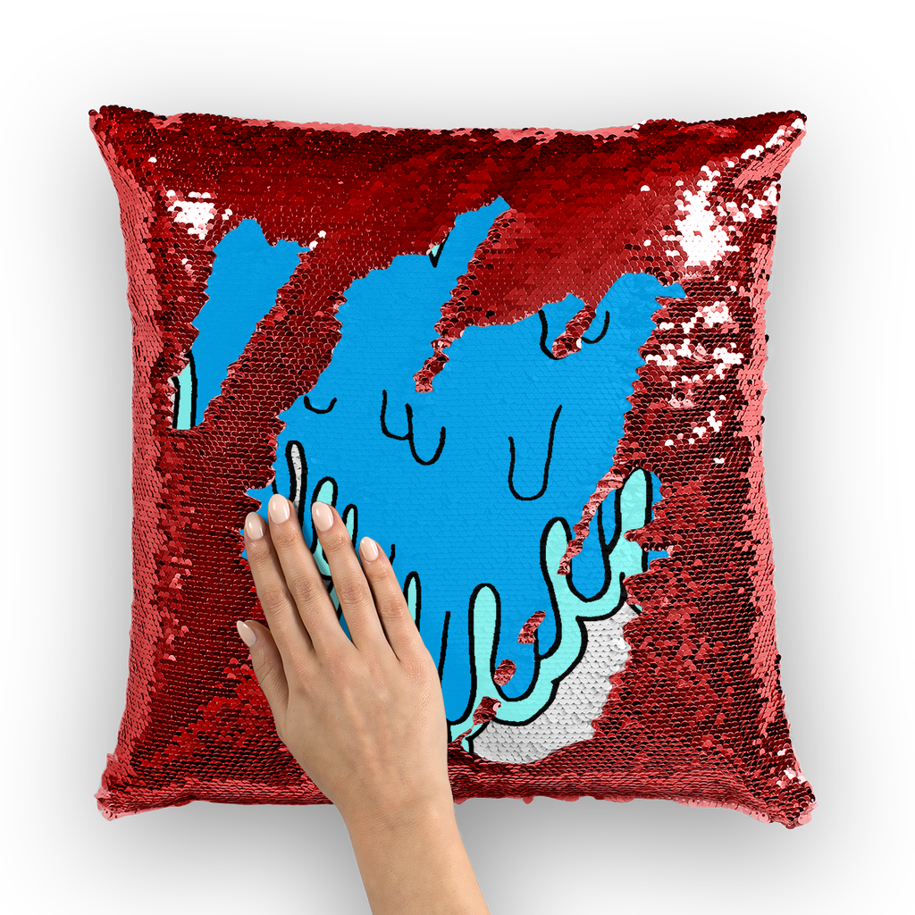 benzo heart Sequin Cushion Cover