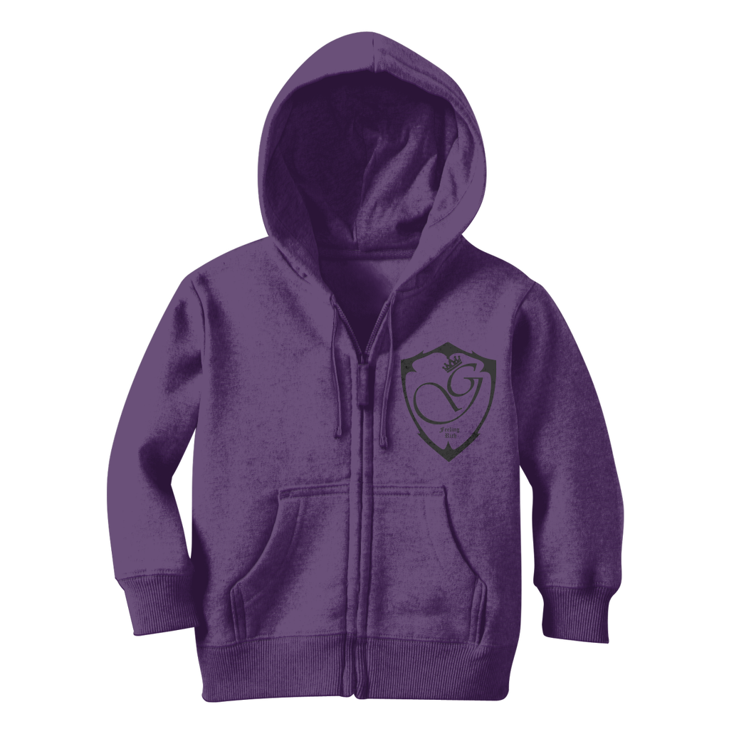 Feeling rich Classic Kids Zip Hoodie