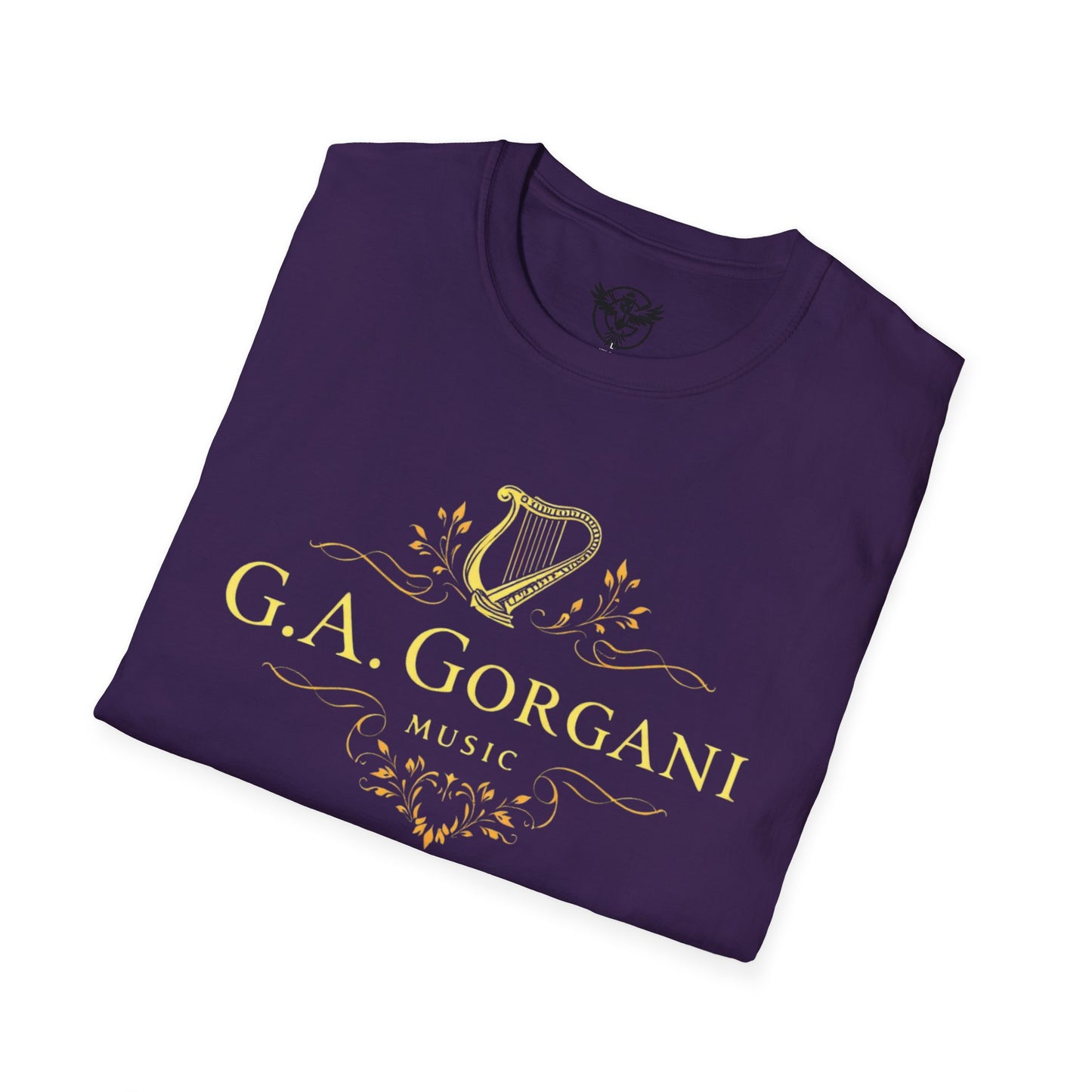 G.A. Gorgani Music Unisex Softstyle T-Shirt – Elegant Musical Design for Music Lovers