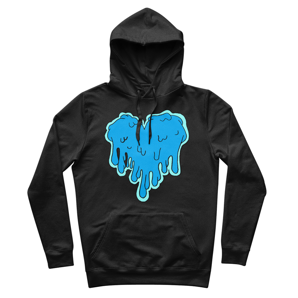 benzo heart 100% Organic Cotton Hoodie