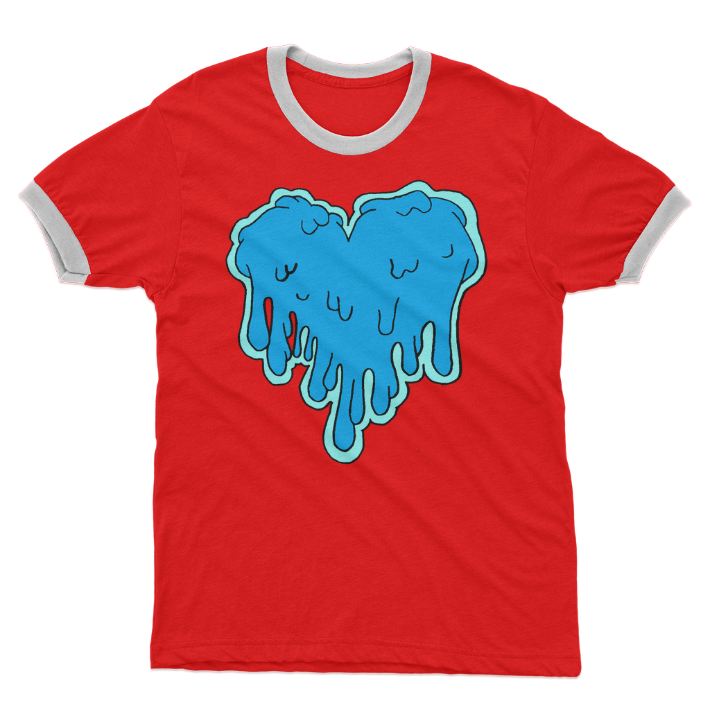 benzo heart Adult Ringer T-Shirt