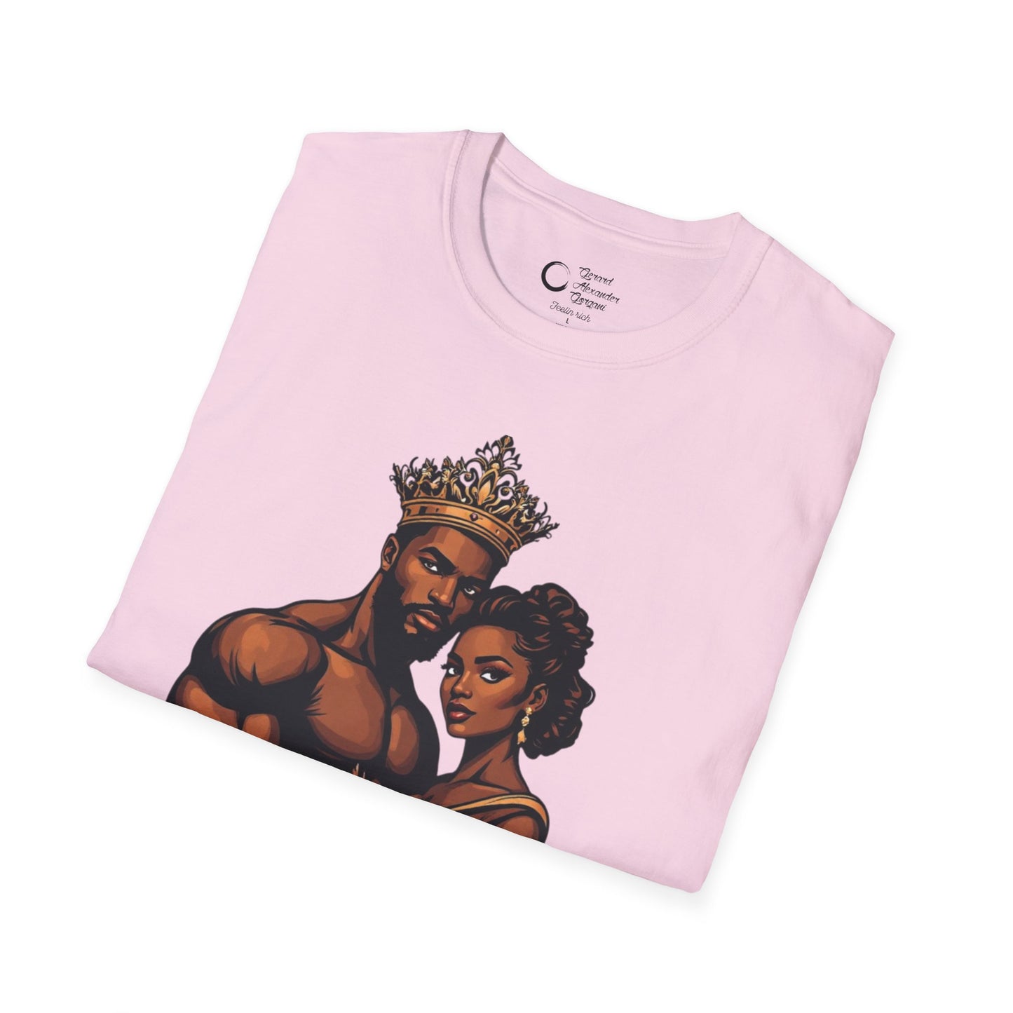 Strength Life Love by G.A.Gorgani Unisex Softstyle T-Shirt - Empowering Couple Graphic Tee