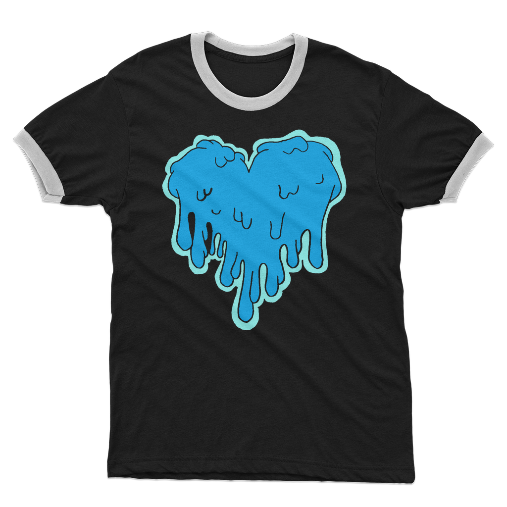 benzo heart Adult Ringer T-Shirt