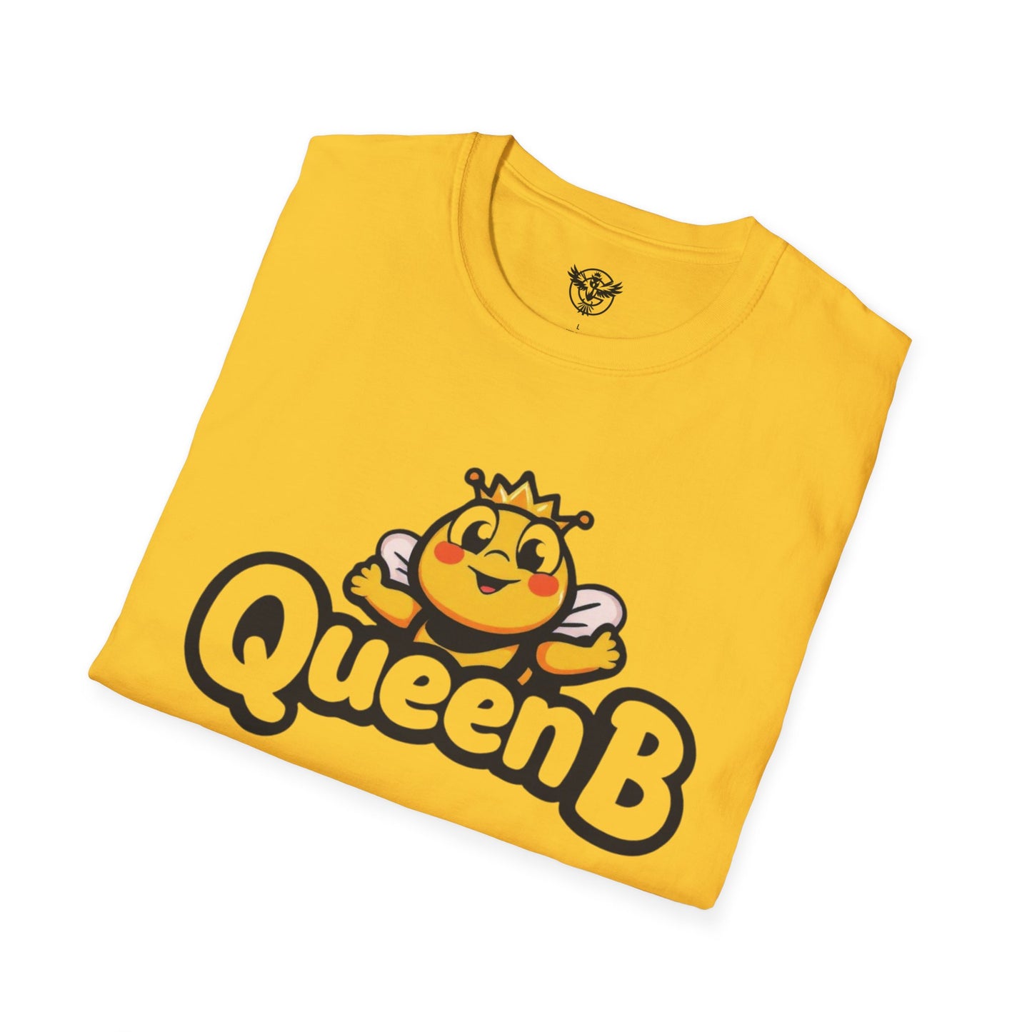Queen B Unisex Softstyle T-Shirt - Fun and Bright Graphic Tee for Bee Lovers
