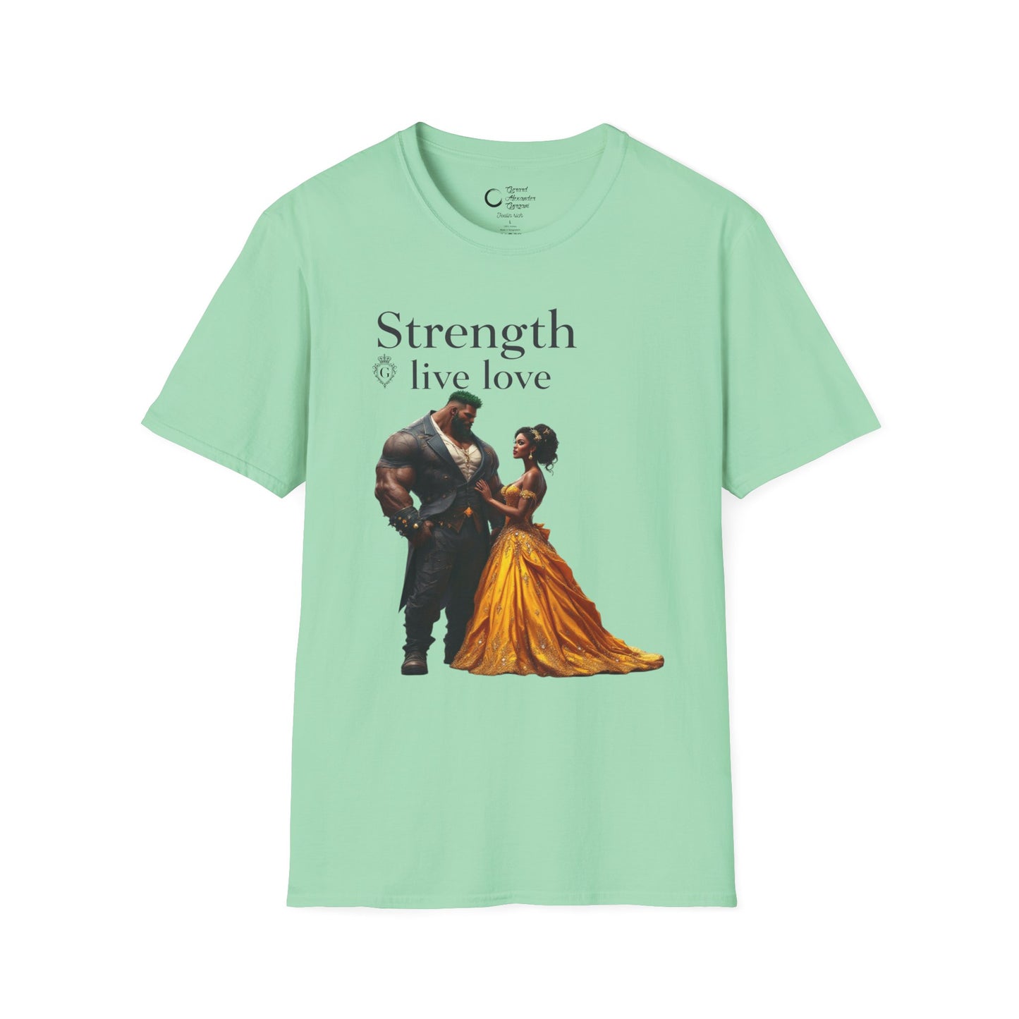 Strength Live Love by G.A.Gorganin Unisex Softstyle T-Shirt - Inspirational Graphic Tee