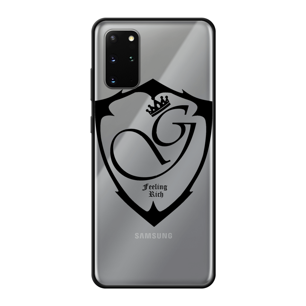Feeling rich Back Printed Black Soft Phone Case