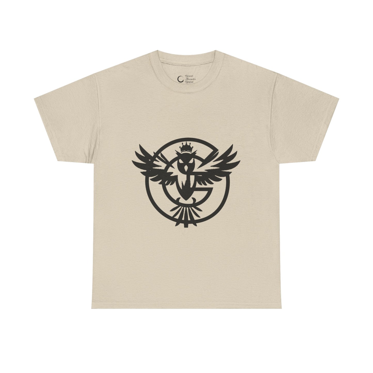 Gorgani Unisex Heavy Cotton Tee - Stylish Bird Graphic Tee for Casual Vibes