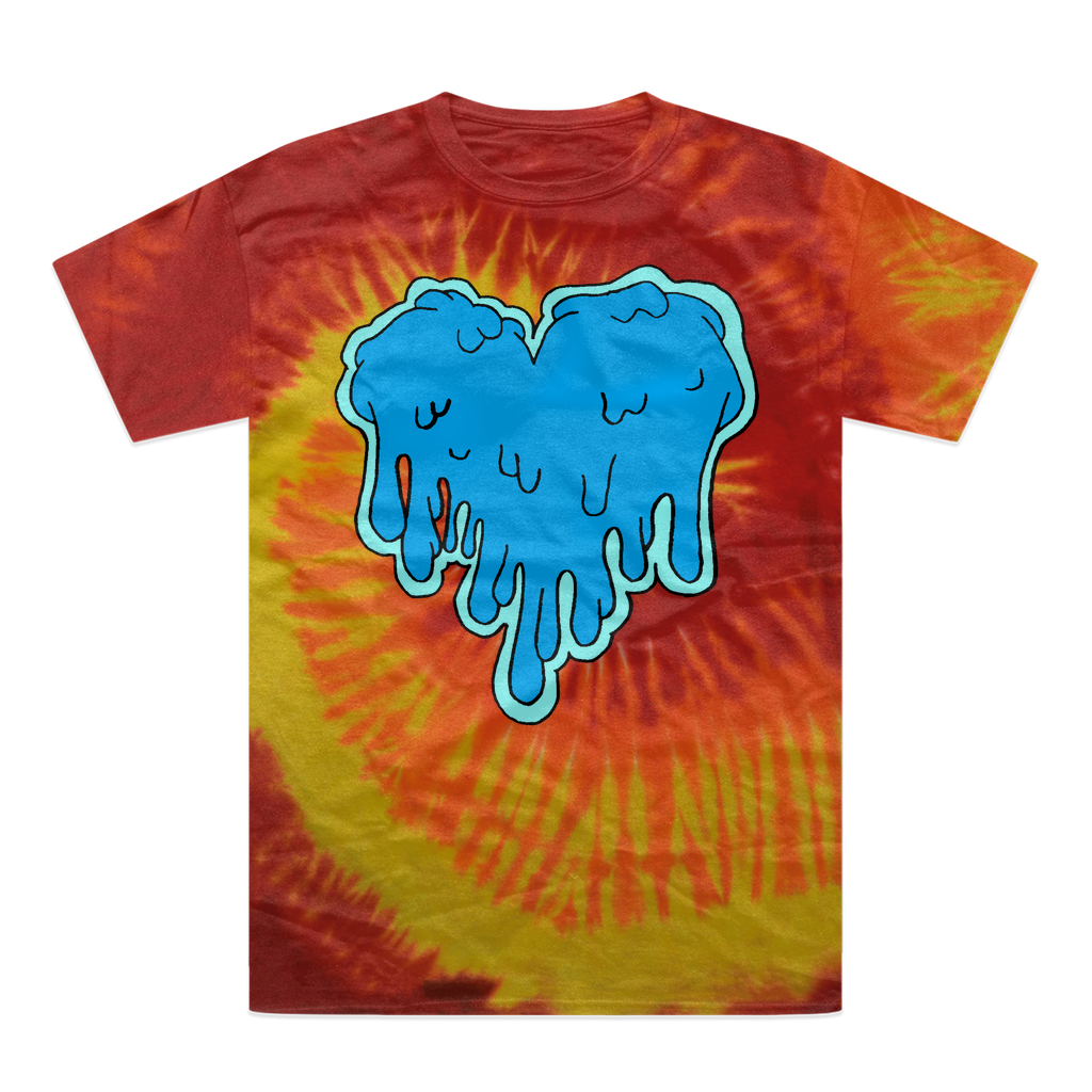 benzo heart Tie-Dye T-Shirt