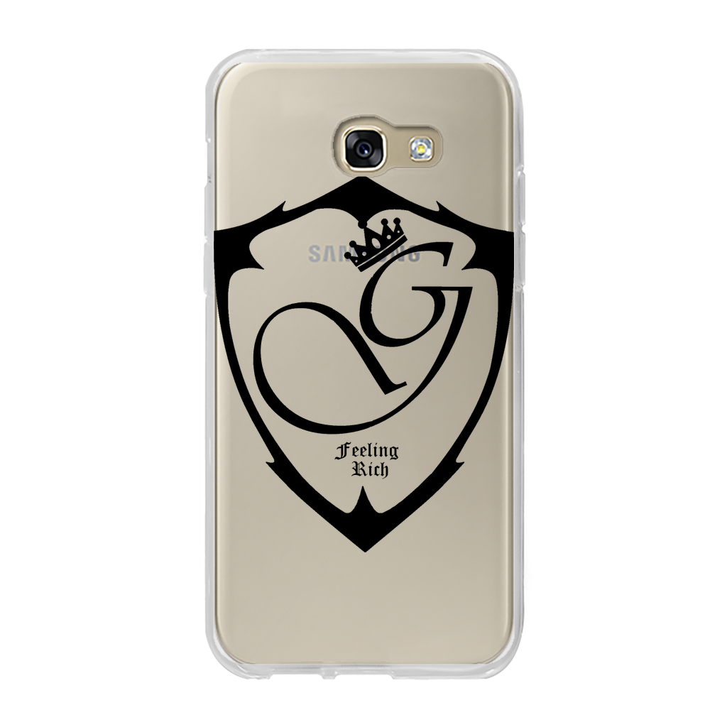Feeling rich Back Printed Transparent Soft Phone Case