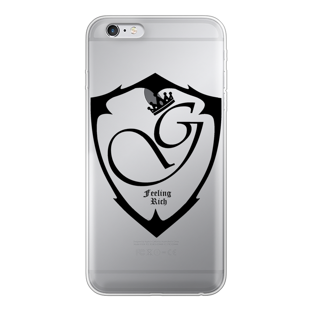 Feeling rich Back Printed Transparent Soft Phone Case