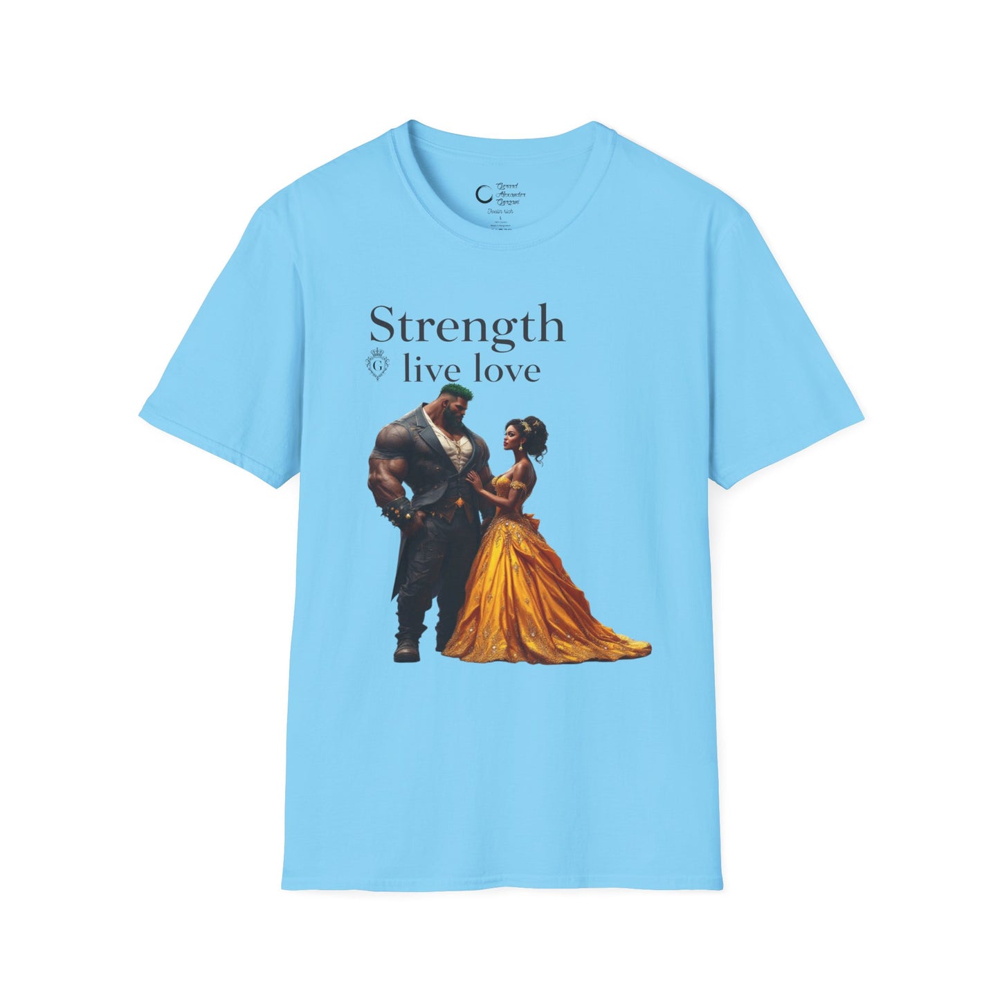 Strength Live Love by G.A.Gorganin Unisex Softstyle T-Shirt - Inspirational Graphic Tee
