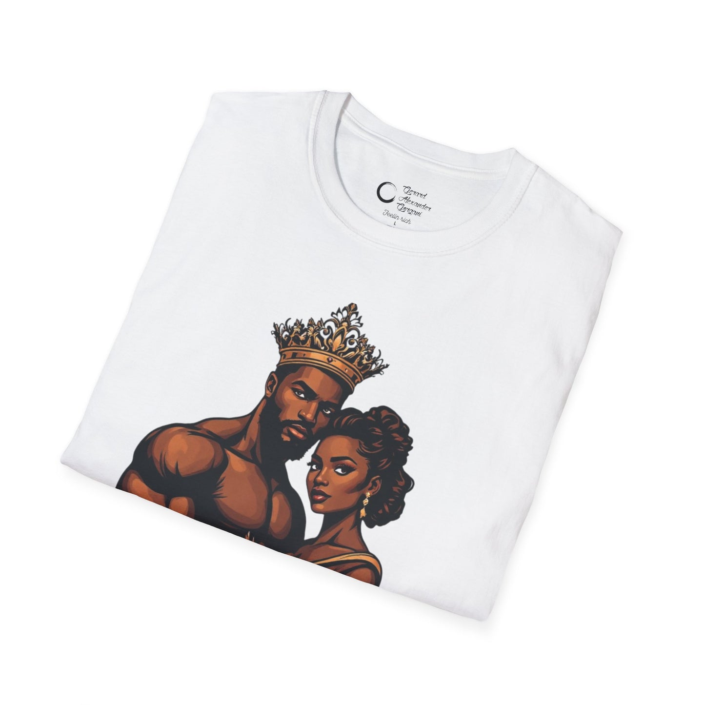 Strength Life Love by G.A.Gorgani Unisex Softstyle T-Shirt - Empowering Couple Graphic Tee