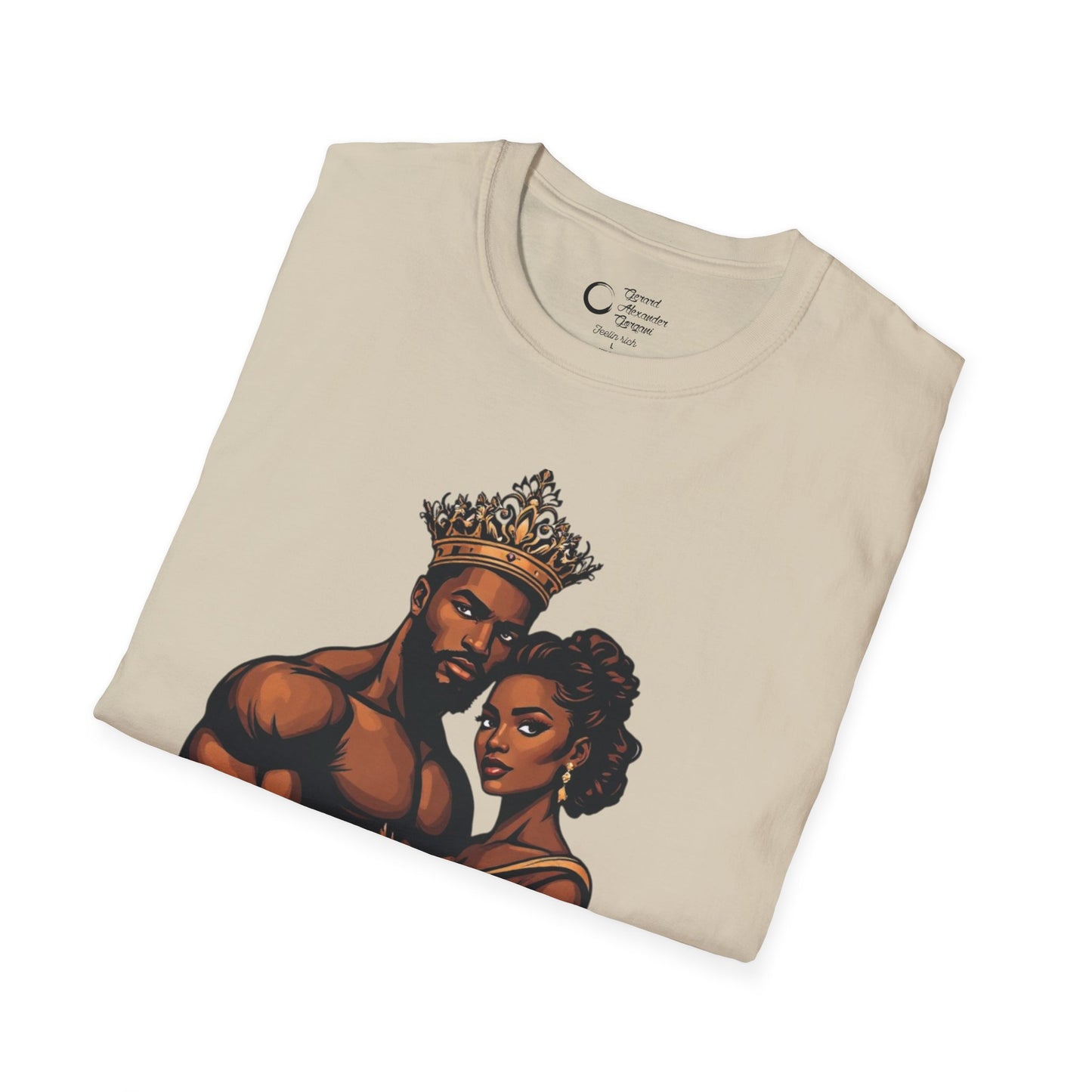 Strength Life Love by G.A.Gorgani Unisex Softstyle T-Shirt - Empowering Couple Graphic Tee