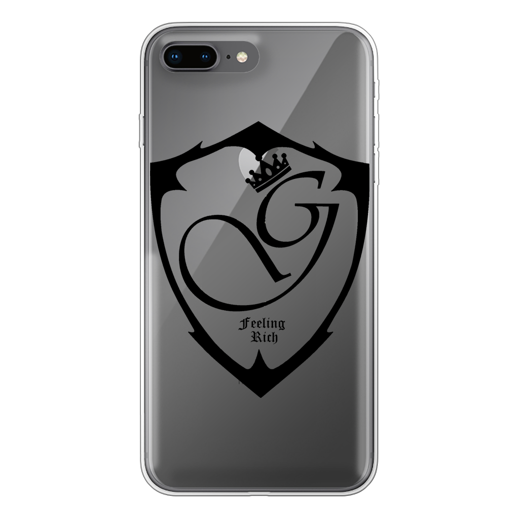 Feeling rich Back Printed Transparent Soft Phone Case