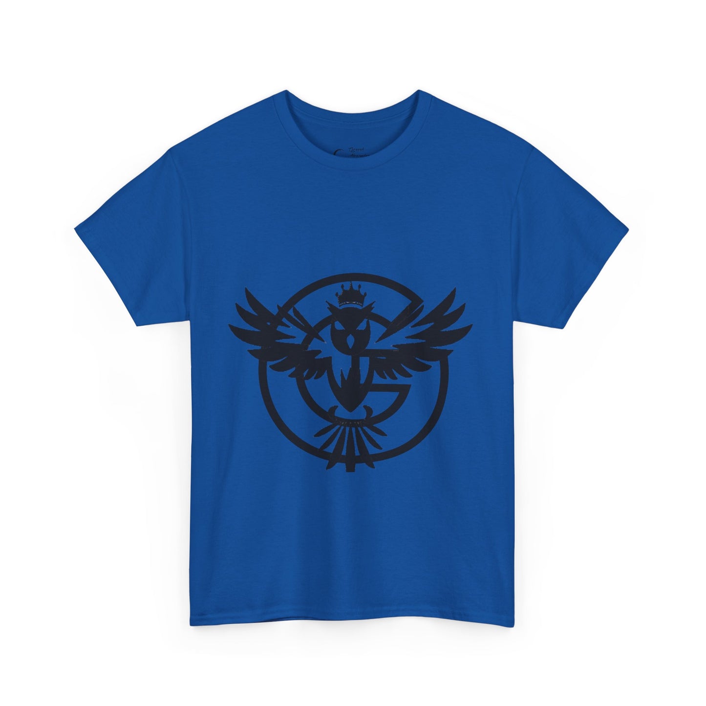 Gorgani Unisex Heavy Cotton Tee - Stylish Bird Graphic Tee for Casual Vibes