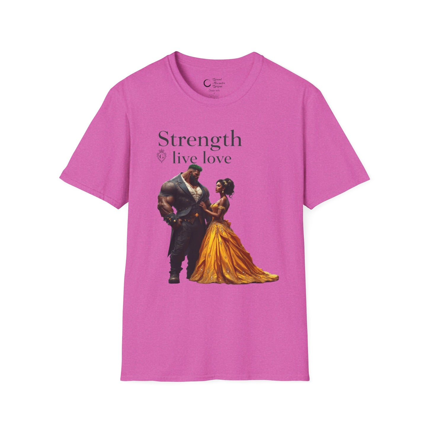 Strength Live Love by G.A.Gorganin Unisex Softstyle T-Shirt - Inspirational Graphic Tee