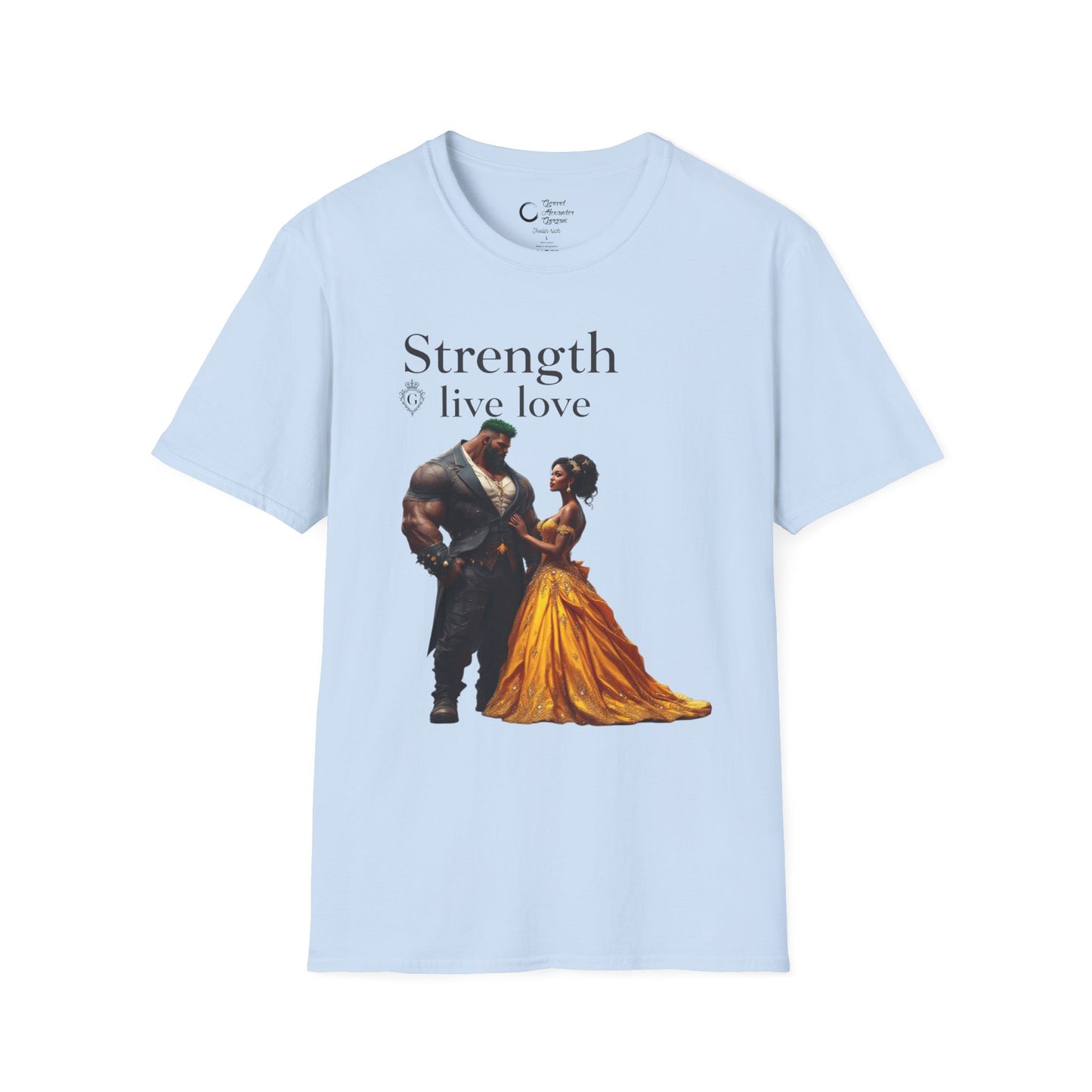 Strength Live Love by G.A.Gorganin Unisex Softstyle T-Shirt - Inspirational Graphic Tee