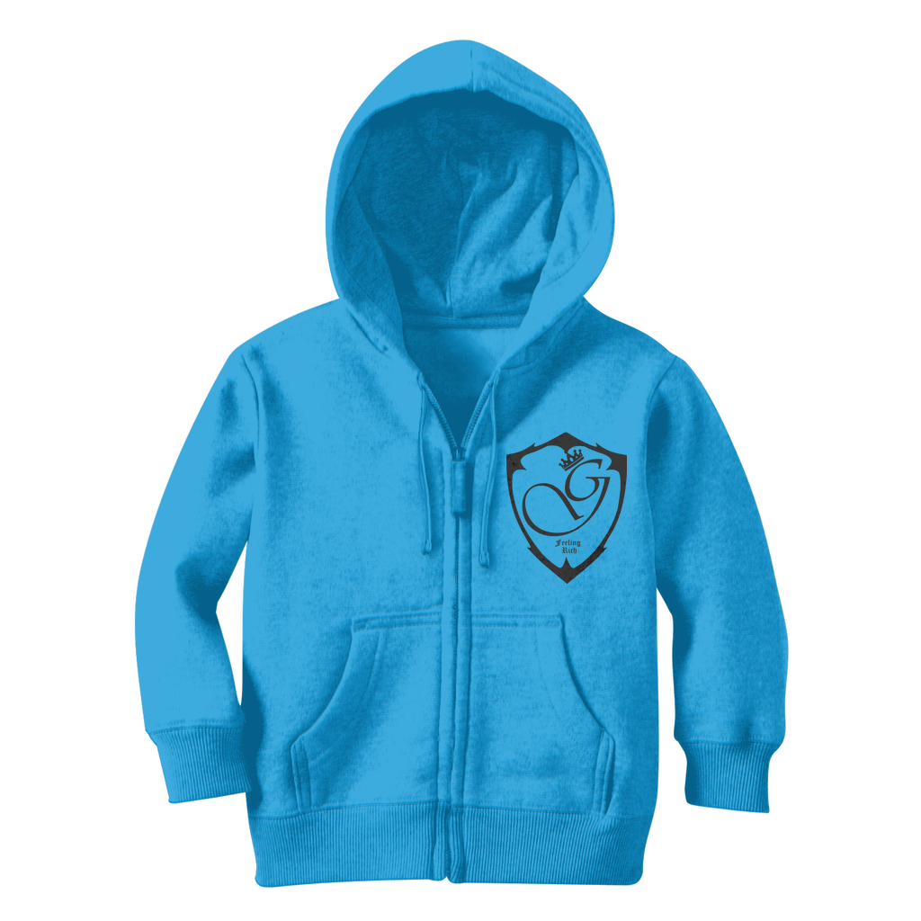 Feeling rich Classic Kids Zip Hoodie