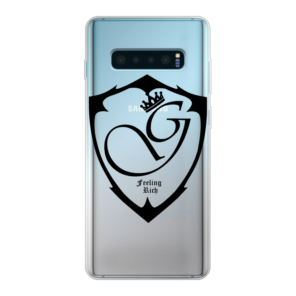 Feeling rich Back Printed Transparent Soft Phone Case