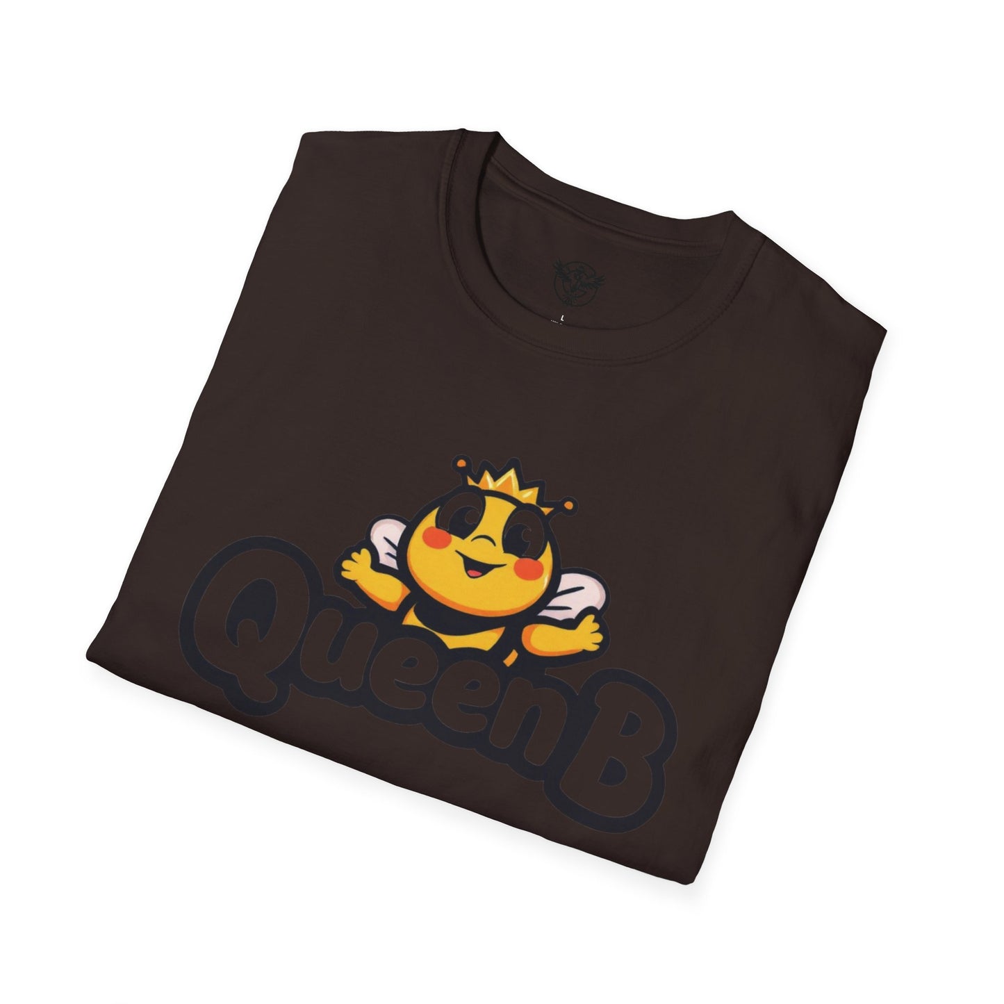 Queen B Unisex Softstyle T-Shirt - Fun and Bright Graphic Tee for Bee Lovers