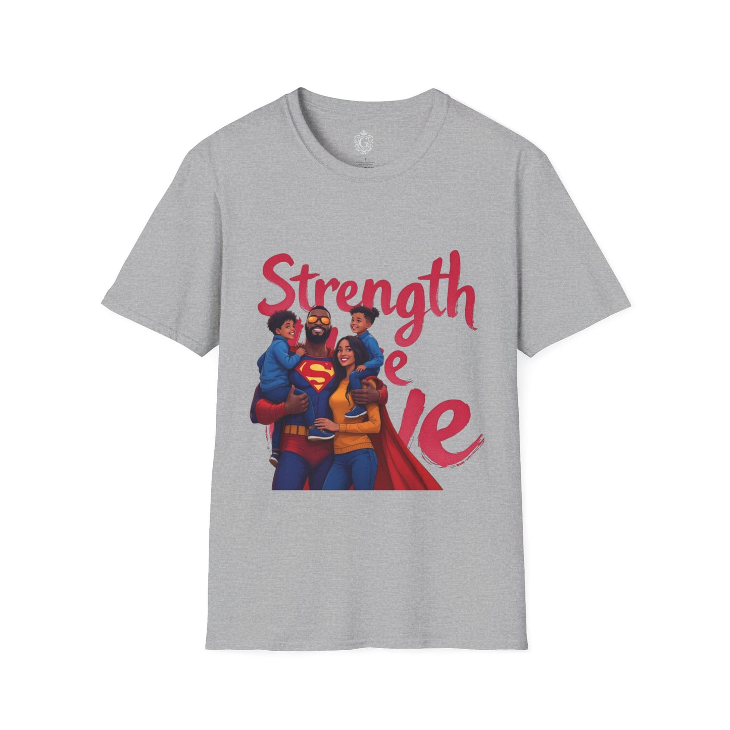Superhero Family Strength Unisex Softstyle T-Shirt