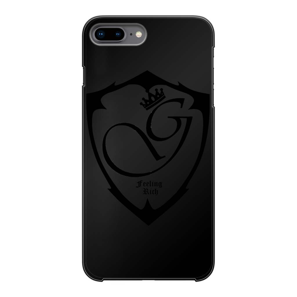 Feeling rich Back Printed Black Hard Phone Case