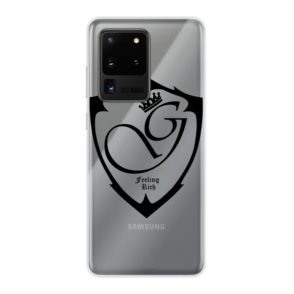 Feeling rich Back Printed Transparent Soft Phone Case