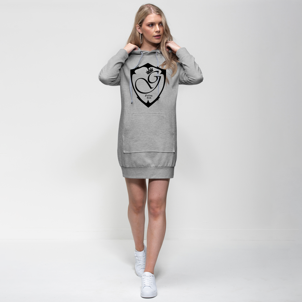 Feeling rich Premium Adult Hoodie Dress
