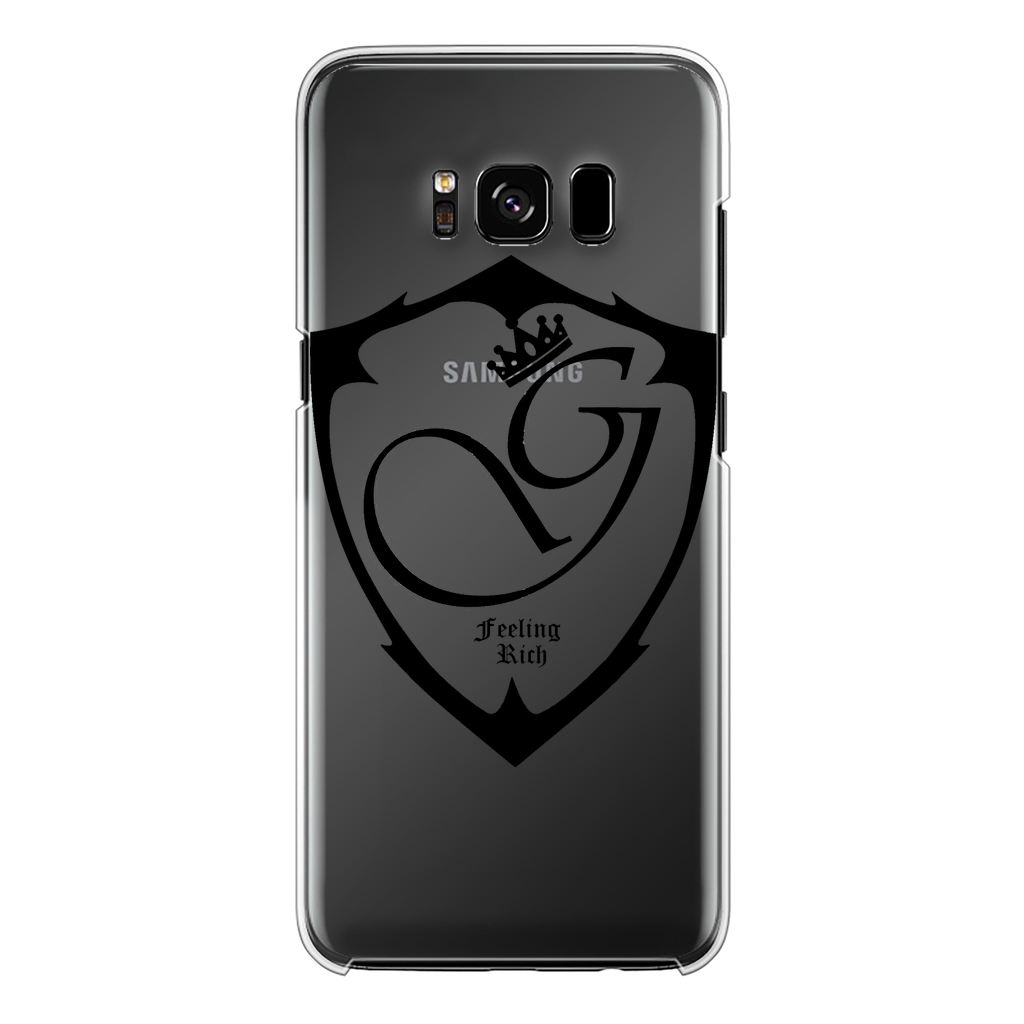 Feeling rich Back Printed Transparent Hard Phone Case
